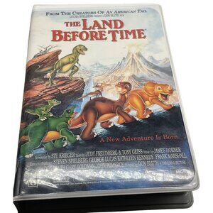 vintage the land before time cartoon VHS tape rated G English 1988 READ